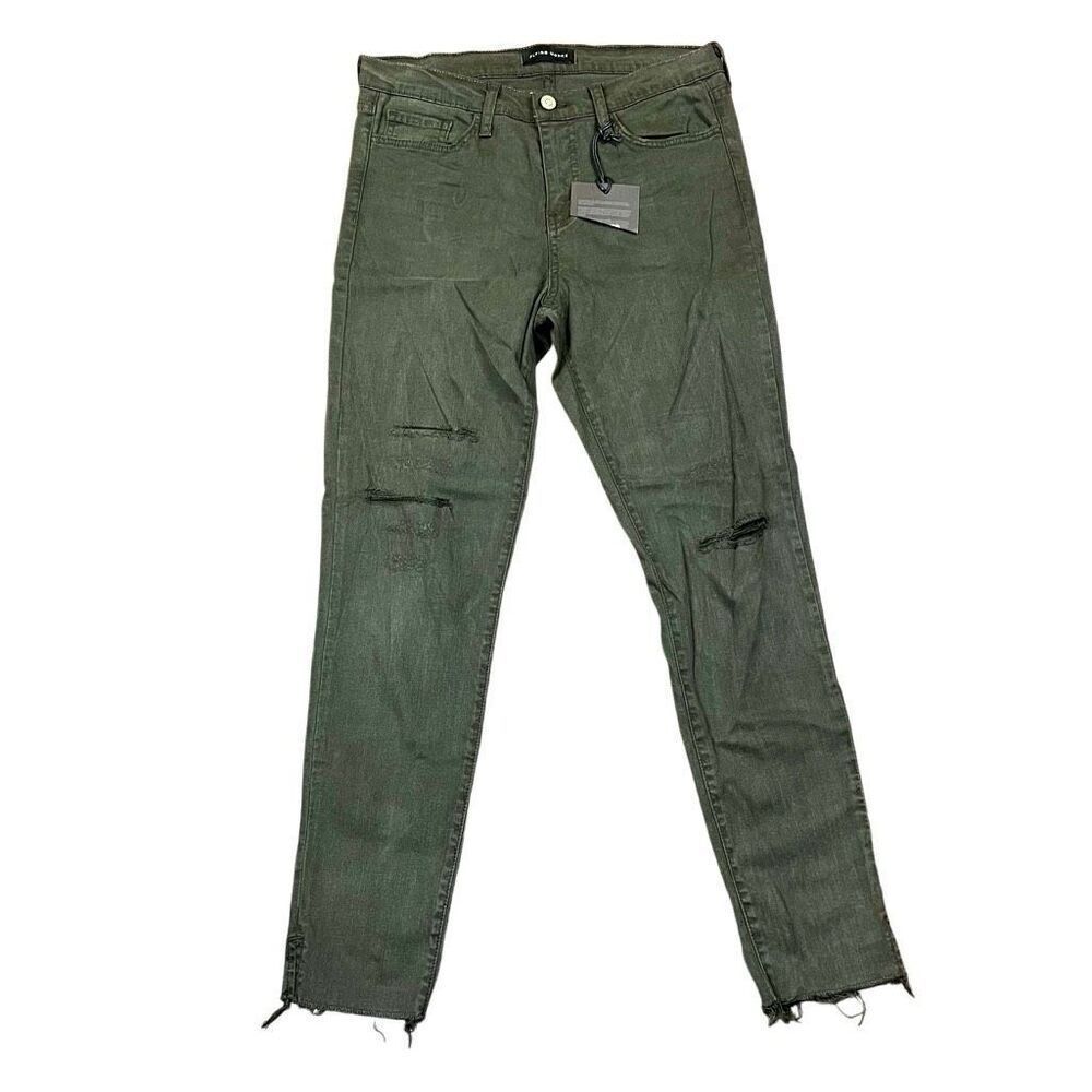 New Flying Monkey Army Green Distressed Jeans 28